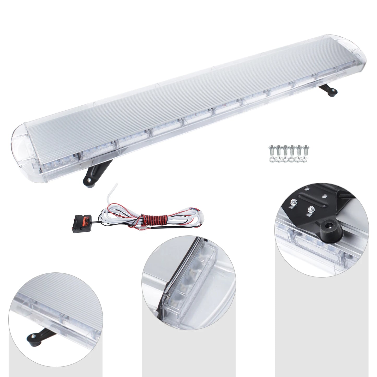 Emergency 96LED 360 Degree Strobe Light Bar With Remote Control