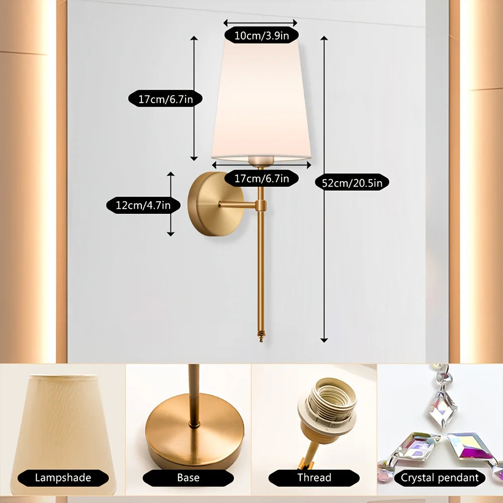 Battery Operated Wall Sconce Set of 2 With Remote