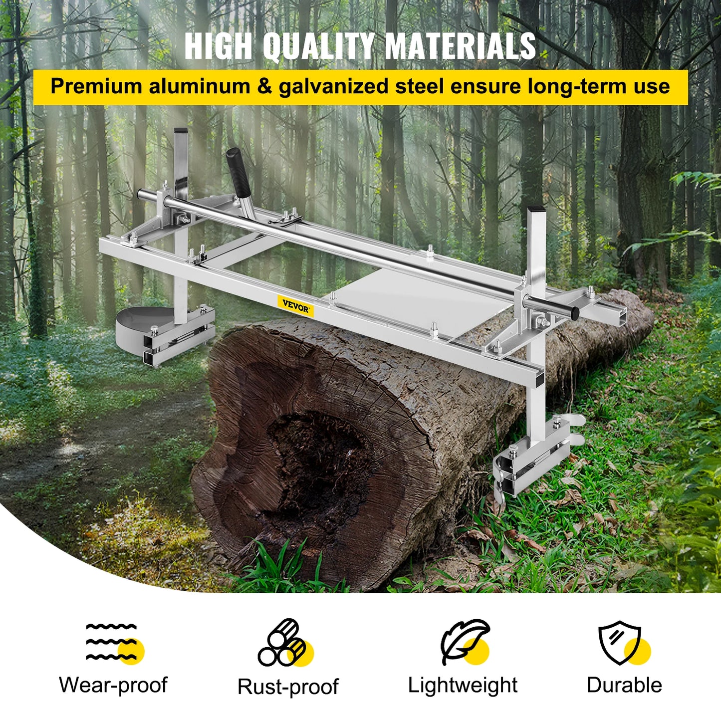 Chainsaw Mill Planking Guide Bar Portable Wood Lumber Sawmill