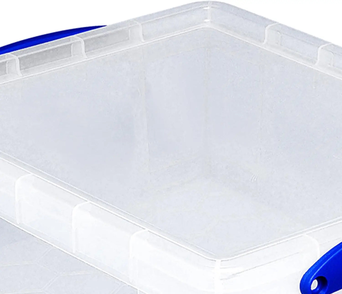 XMSJ Clear Plastic Storage Bins Stackable Organization Totes 2 Pack