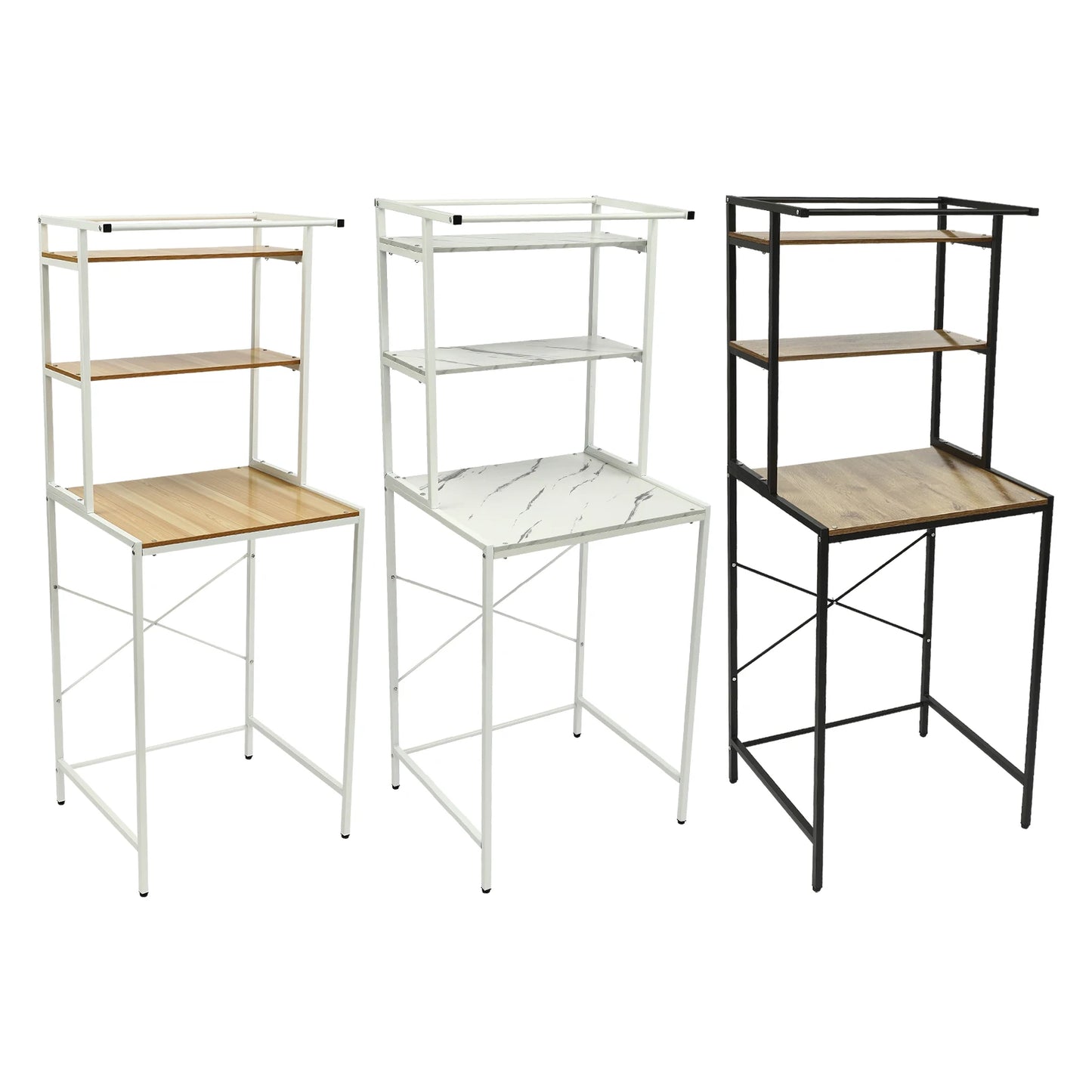 Bymaocar 3 Tier Washing Machine Storage Rack Laundry Organizer