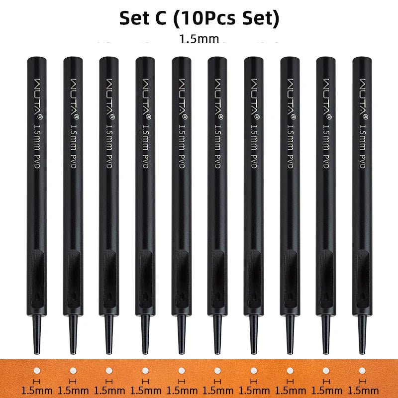 Leather Round Hole Punch Tool Set for DIY Crafting