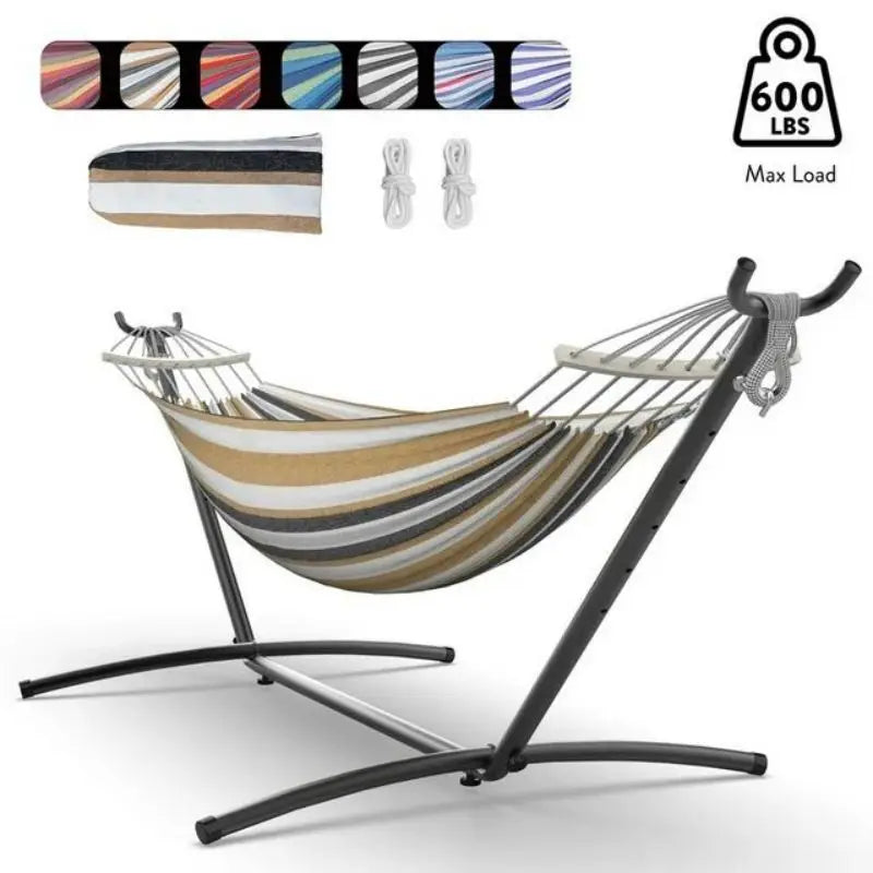 GYROOR Adjustable Stand Hammock With Storage Bag 600 LB Capacity