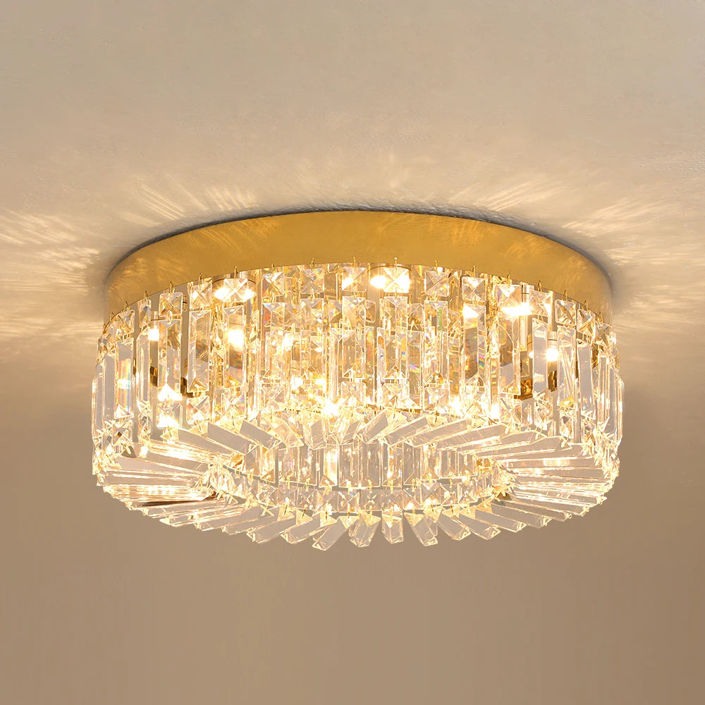 VETRULUS Crystal Ceiling Lamp for Living Room Modern Chandelier