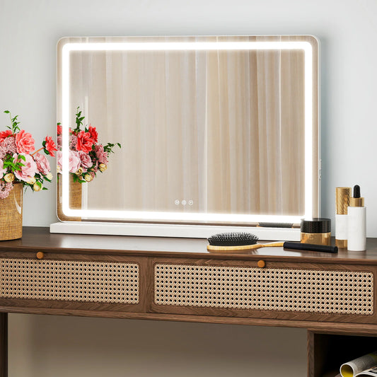 JHK LED Vanity Mirror With Lights, Dimmable, 3 Color Modes, Memory