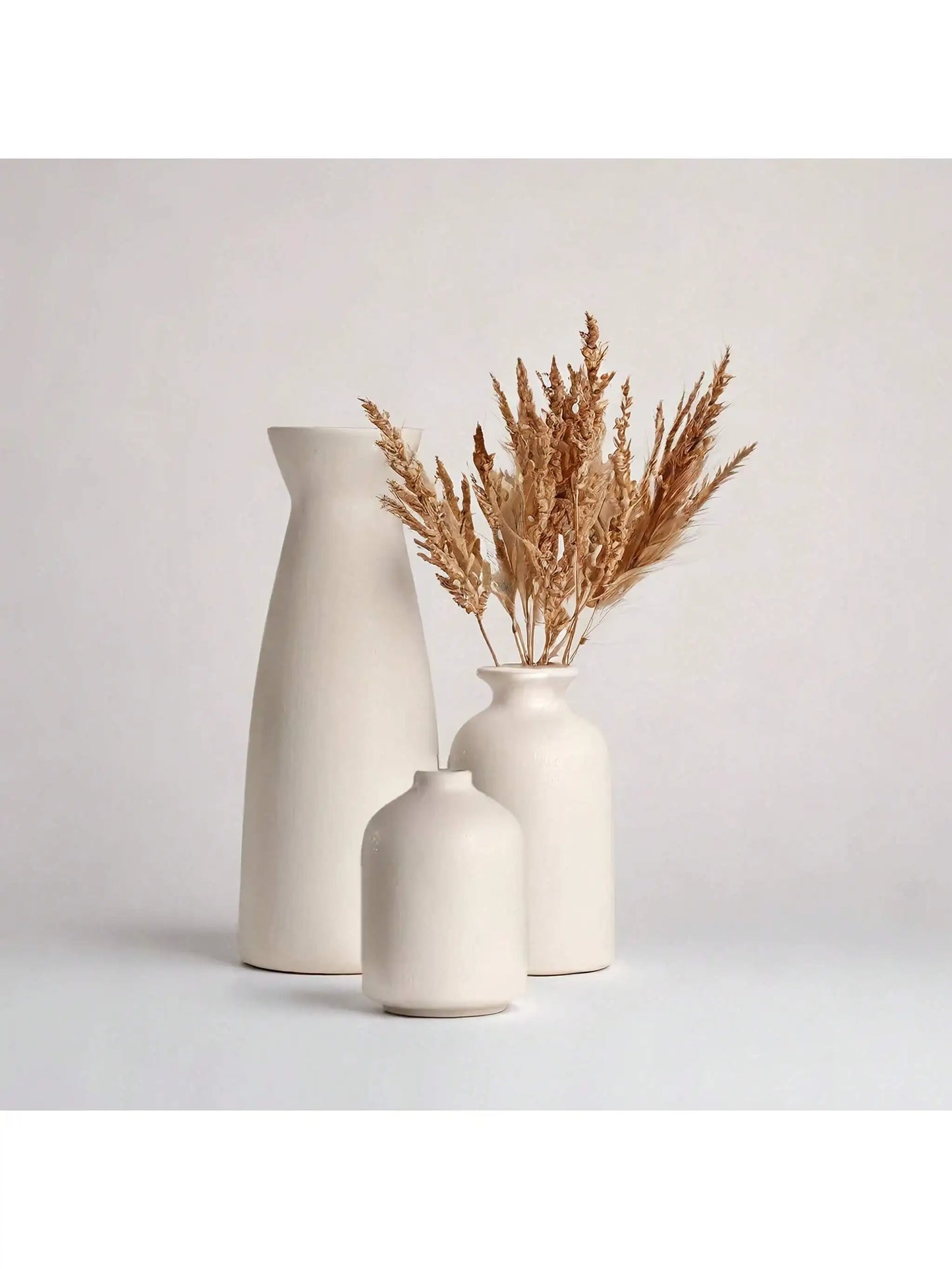 Minimalist Porcelain Vases Set for Modern Home Decor and Weddings