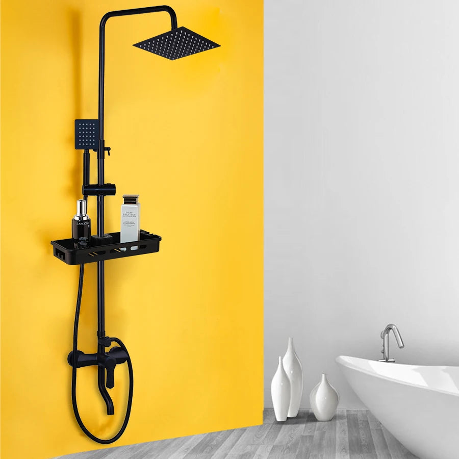 Sinlaku Bathroom Rainfall Shower Mixer Faucet System