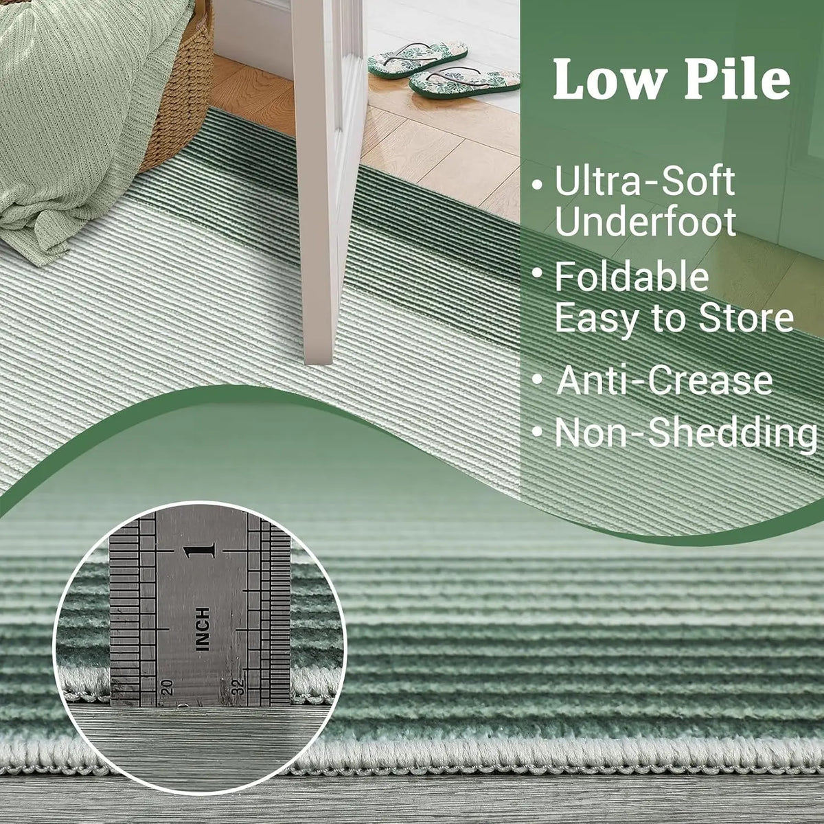 Garvee Abstract Plush Area Rug for Bedroom and Living Room Decor