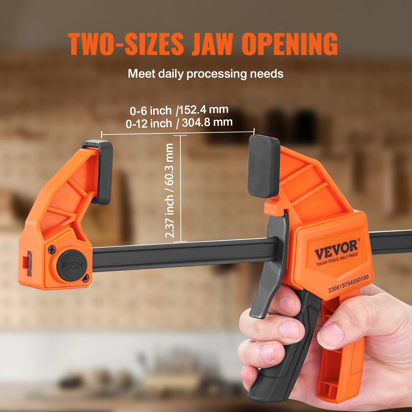 SucceBuy Bar Clamps Woodworking F Clamp Set For DIY Carpentry