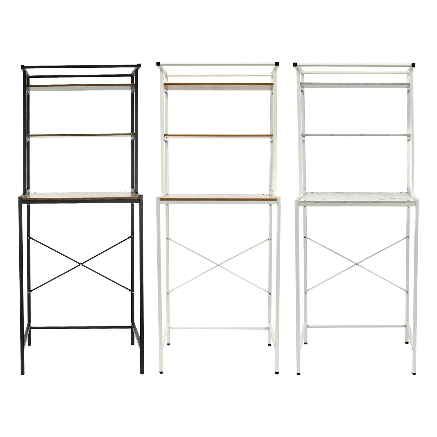 Bymaocar 3 Tier Washing Machine Storage Rack Laundry Organizer
