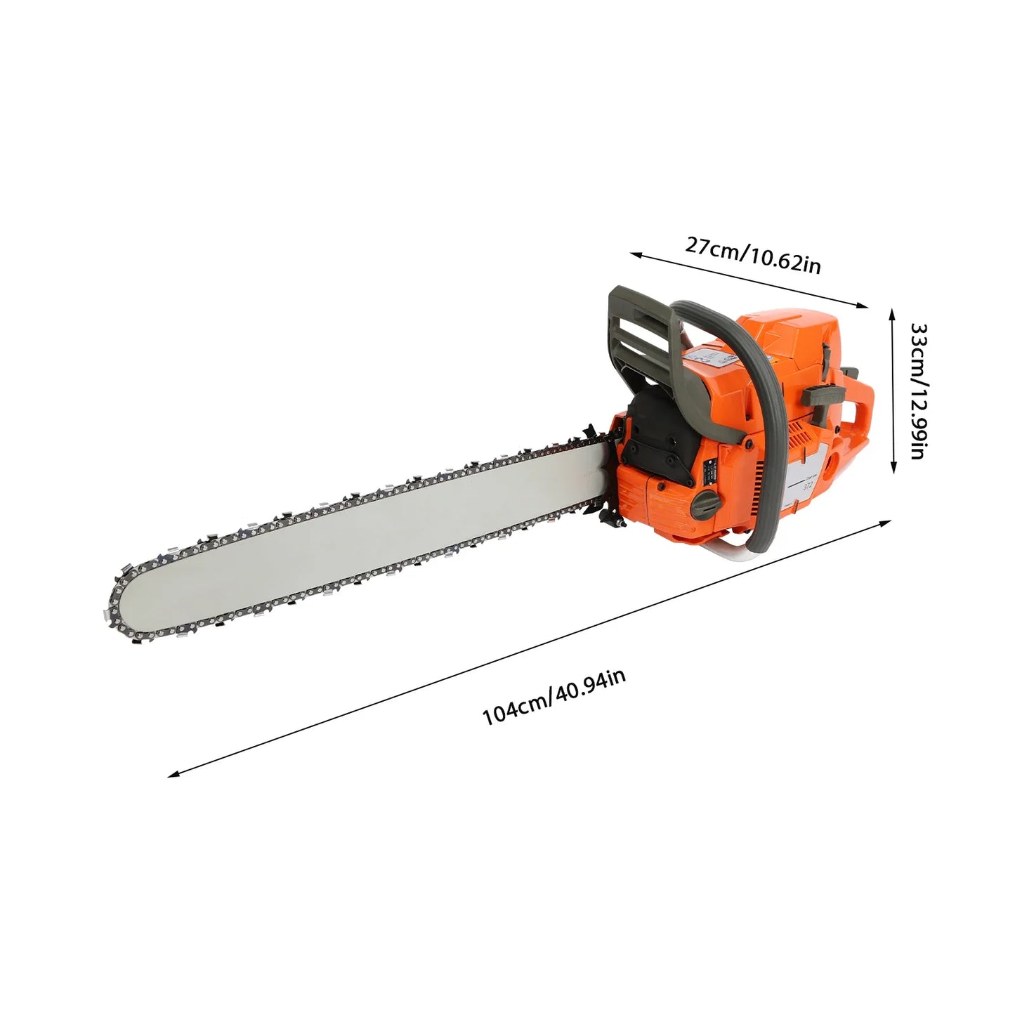 Gasoline Chainsaw Hand Start for Wood Cutting Farm Garden