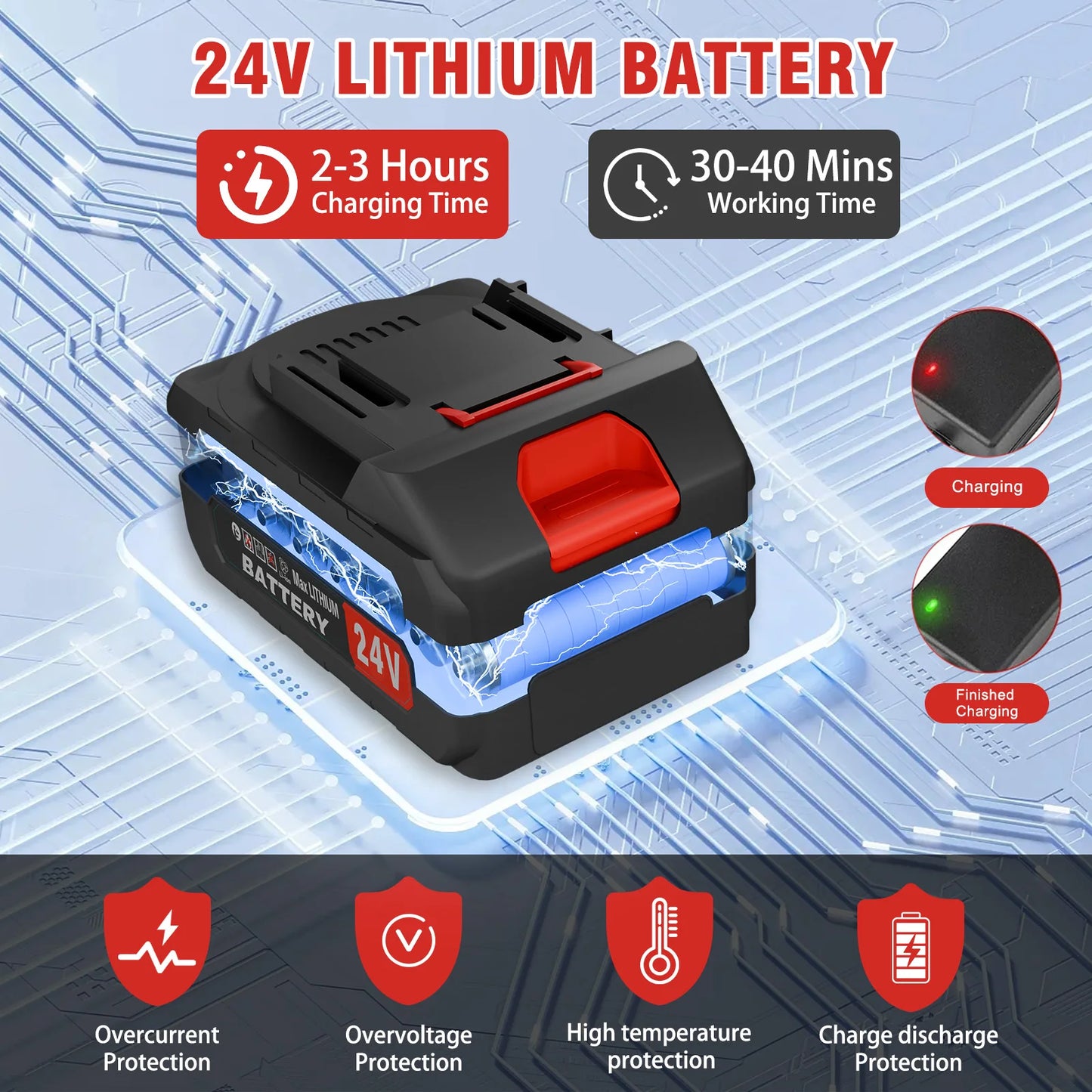 21V Cordless 3-in-1 Weed Wacker Trimmer With Wheels