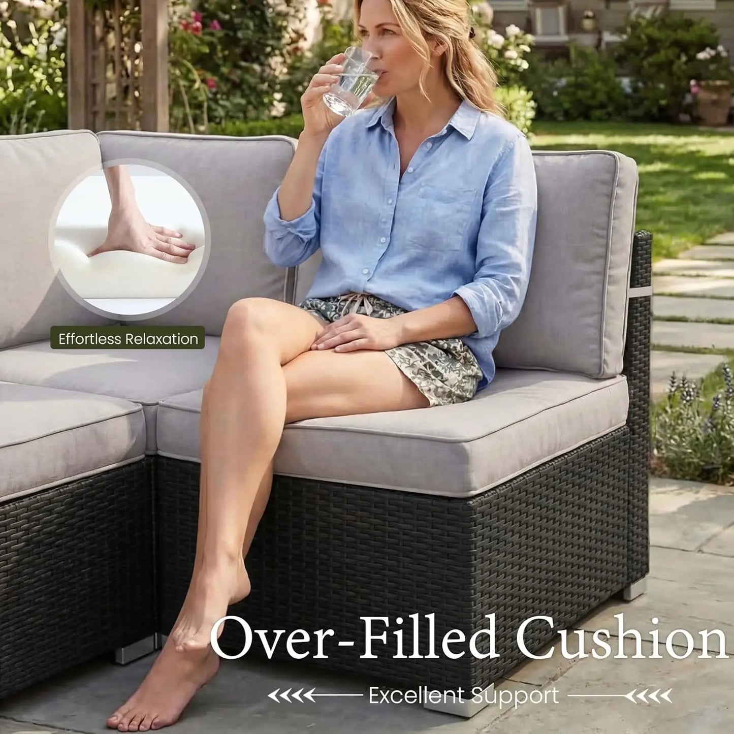 Outdoor Patio Furniture Set With Fire Pit And Coffee Table