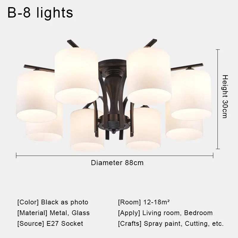 Owen Lyca Modern LED Chandelier Crystal Glass Shade