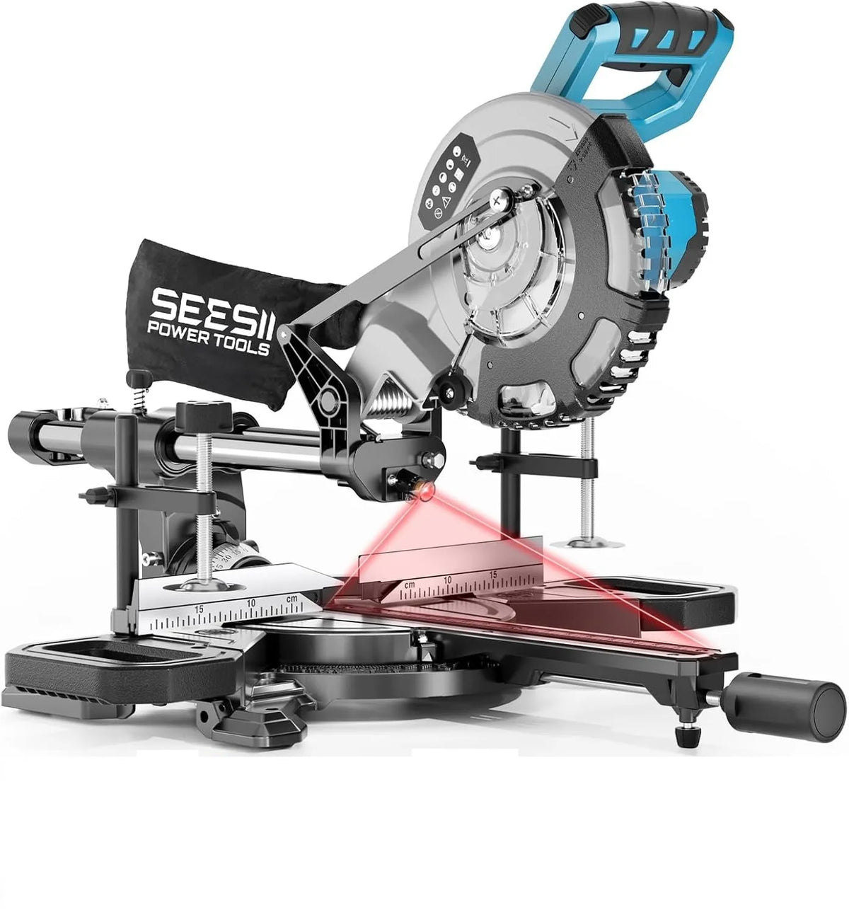 Seesii Cordless Sliding Compound Miter Saw With Laser Guide