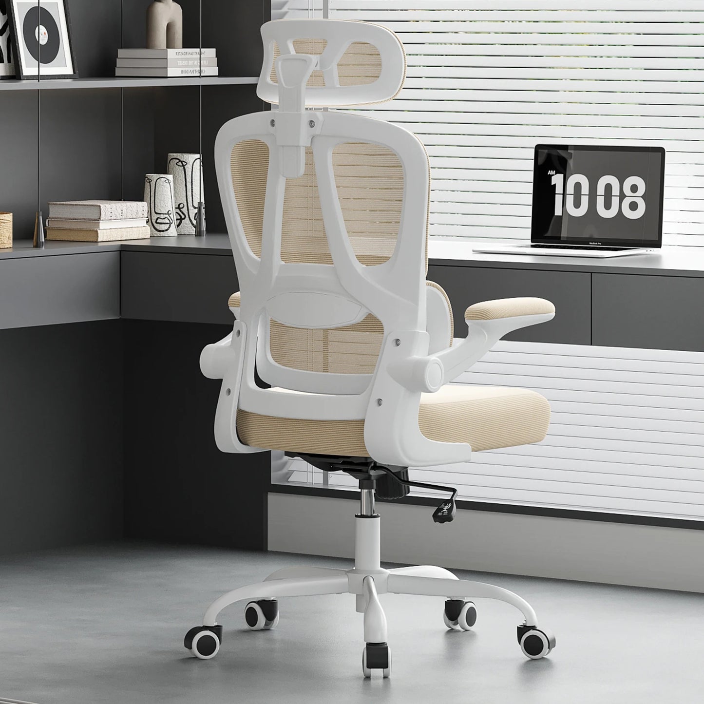 Farini Ergonomic Office Chair With Lumbar Support Headrest