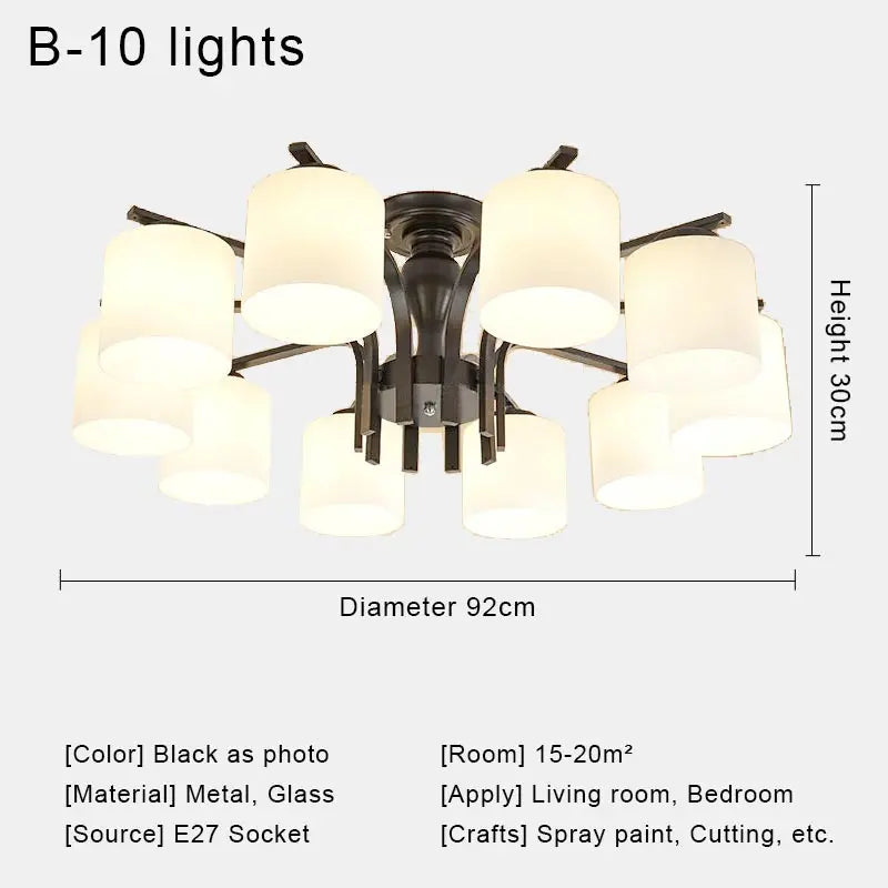 Owen Lyca Modern LED Chandelier Crystal Glass Shade