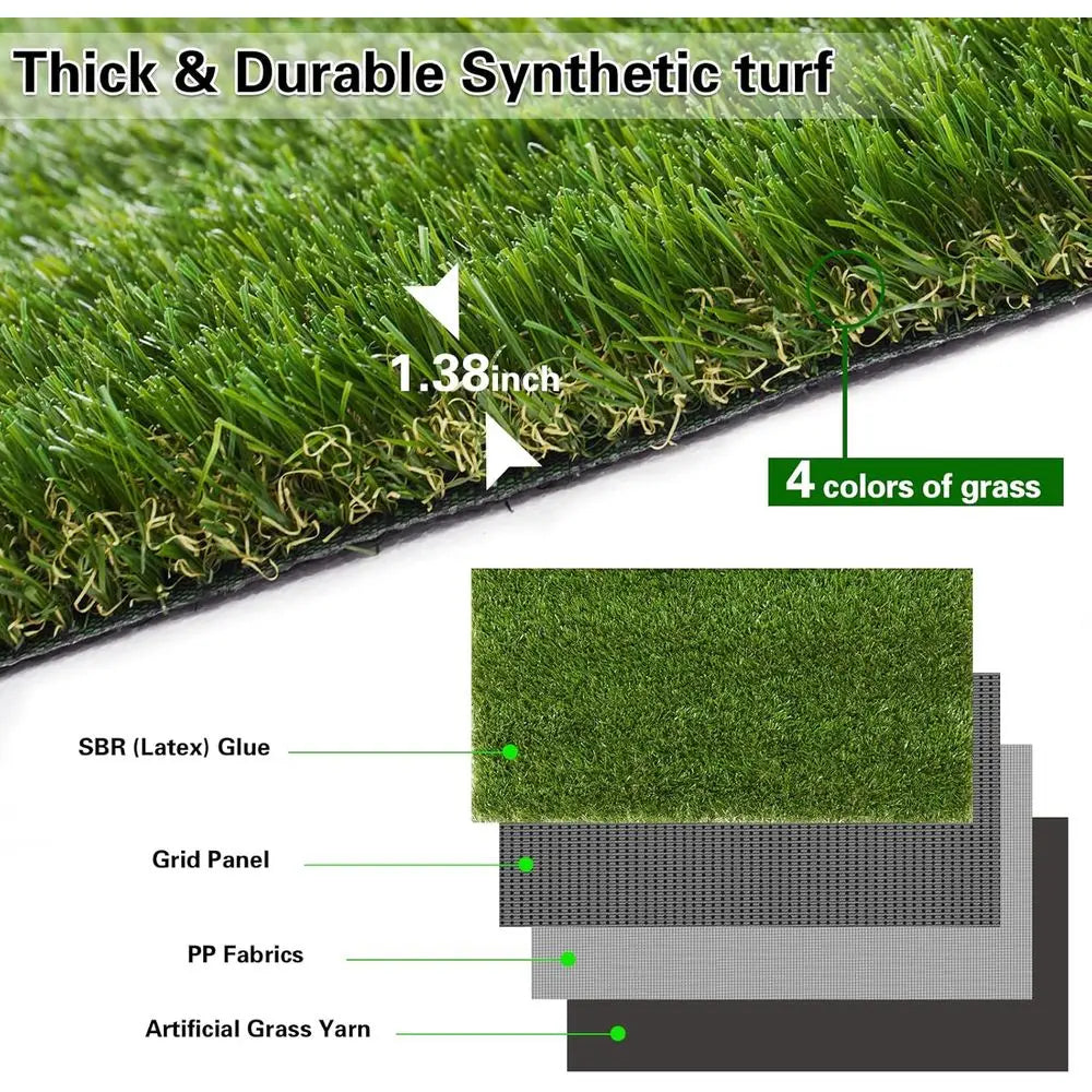 Synthetic Turf Grass Mat Realistic Lawn For Indoor Outdoor Pets