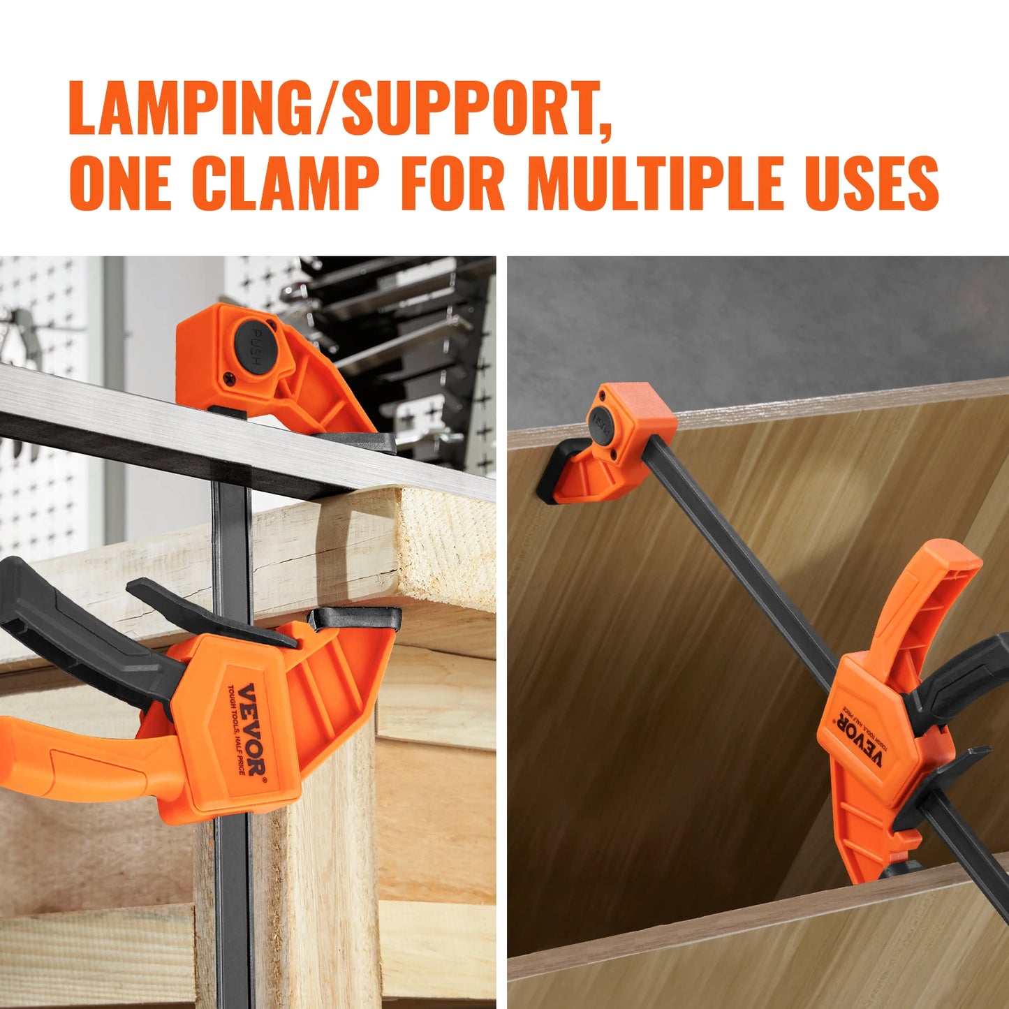 SucceBuy Bar Clamps Woodworking F Clamp Set For DIY Carpentry