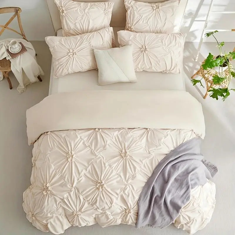 Bohemian Rhomboid Plaid Quilt Cover Set Duvet Cover And Pillowcases