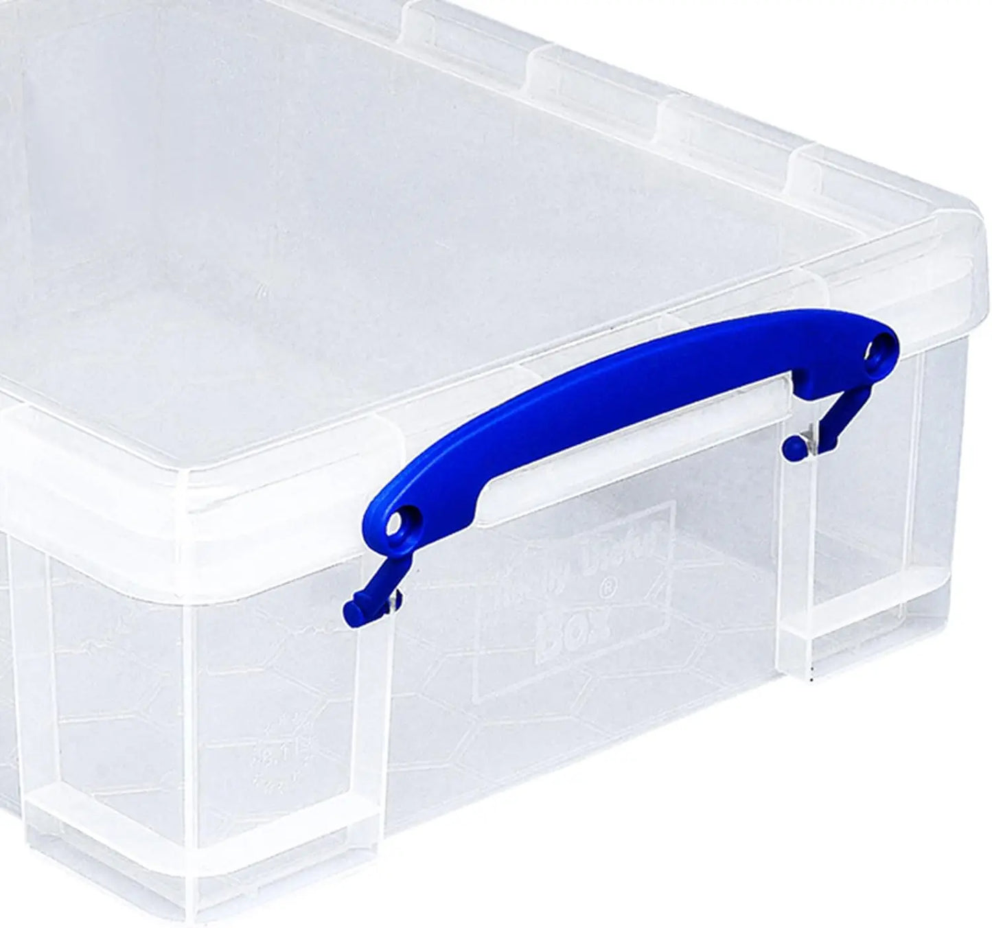 XMSJ Clear Plastic Storage Bins Stackable Organization Totes 2 Pack