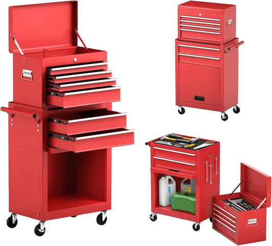 Heavy Duty Rolling Tool Chest Cabinet for Garage Storage