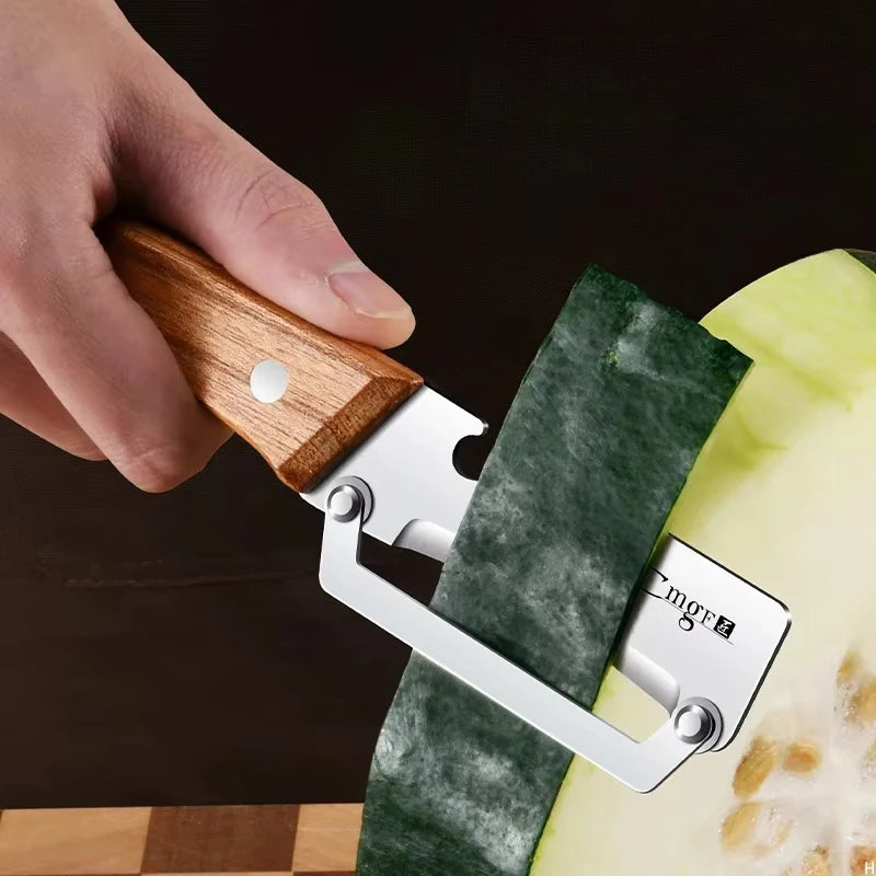 XUANXIANG Stainless Steel Peeler With Wooden Handle For Fruits And Vegetables