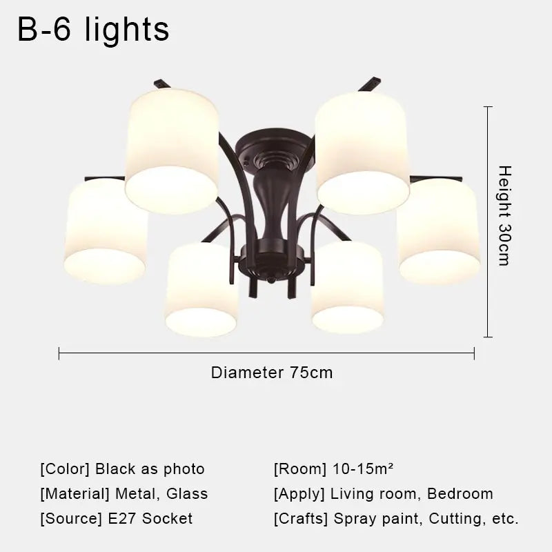 Owen Lyca Modern LED Chandelier Crystal Glass Shade