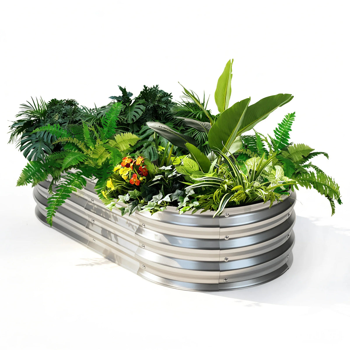 JHK Metal Raised Garden Bed For Vegetables And Flowers