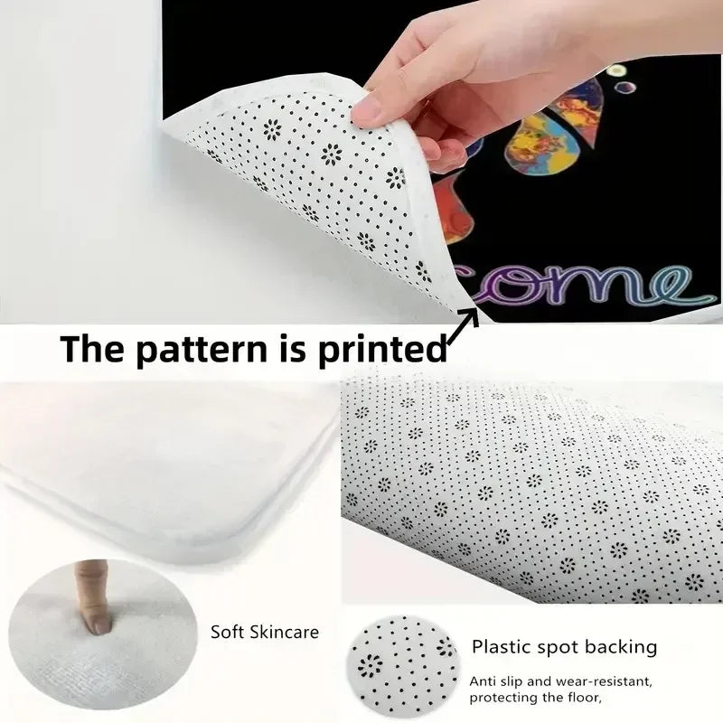 European Retro Living Room Carpet Non Slip Washable Mat