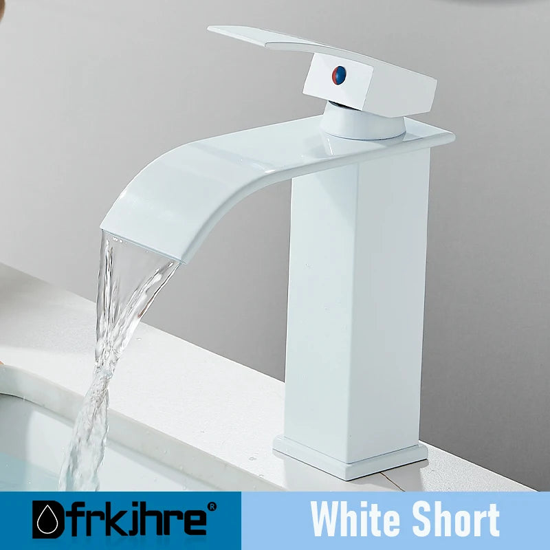 Dfrkjhre Copper Core Waterfall Basin Faucet Bathroom And Kitchen