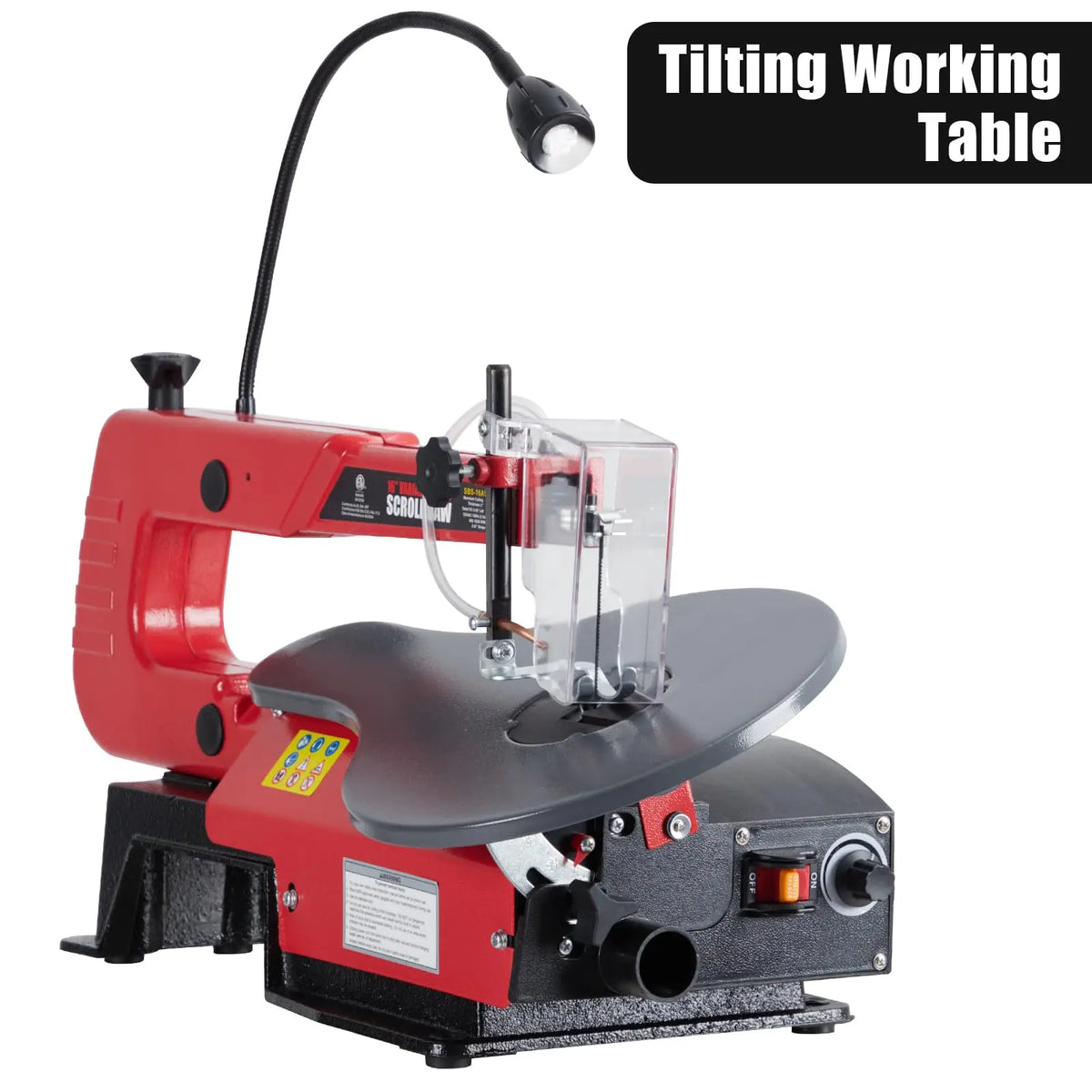 Variable Speed Scroll Saw With LED Light Adjustable Work Table
