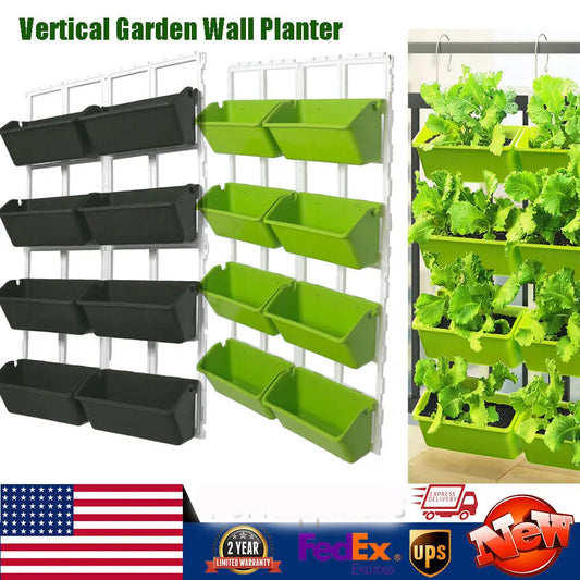 Four-Tier Wall-Mounted Elevated Garden Planter