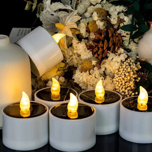KEWEN Solar Candle Lights Pack LED Night Lights For Home