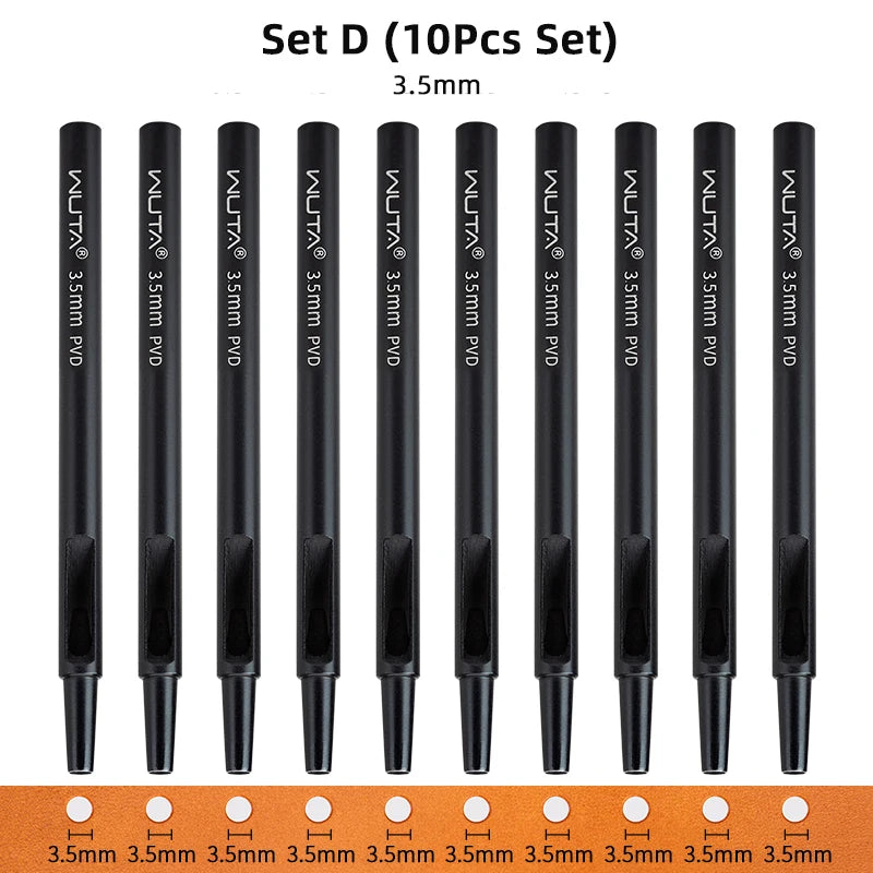 Leather Round Hole Punch Tool Set for DIY Crafting
