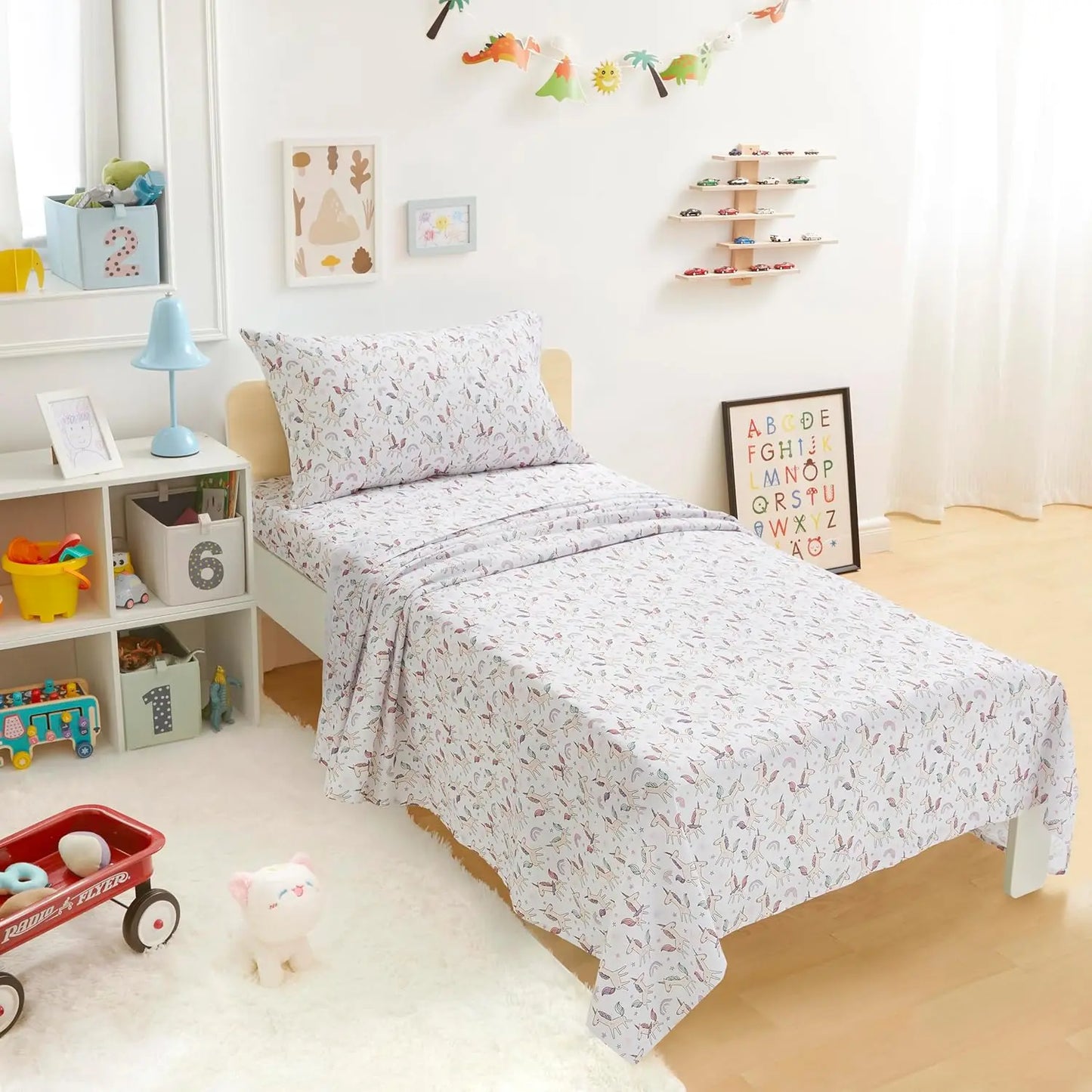 Soft Microfiber Kids Sheet Set 3 Piece Machine Washable