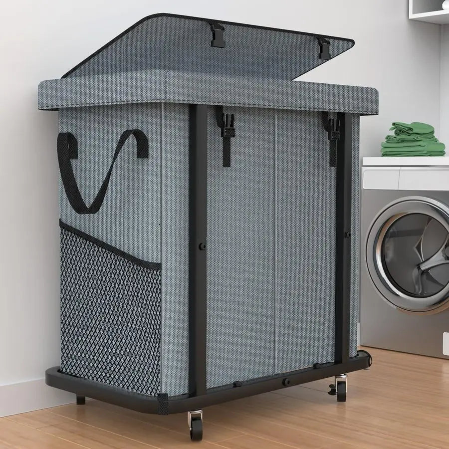Gal190L High Grade Large Laundry Basket With Wheels