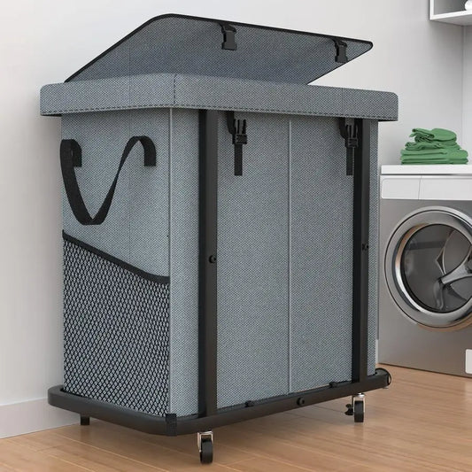 Gal190L High Grade Large Laundry Basket With Wheels