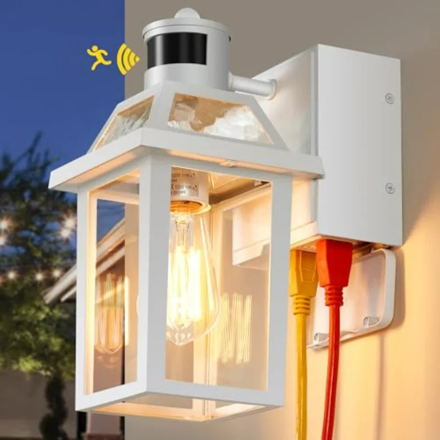 Porch Lights With GFCI Outlet Dusk To Dawn Outdoor