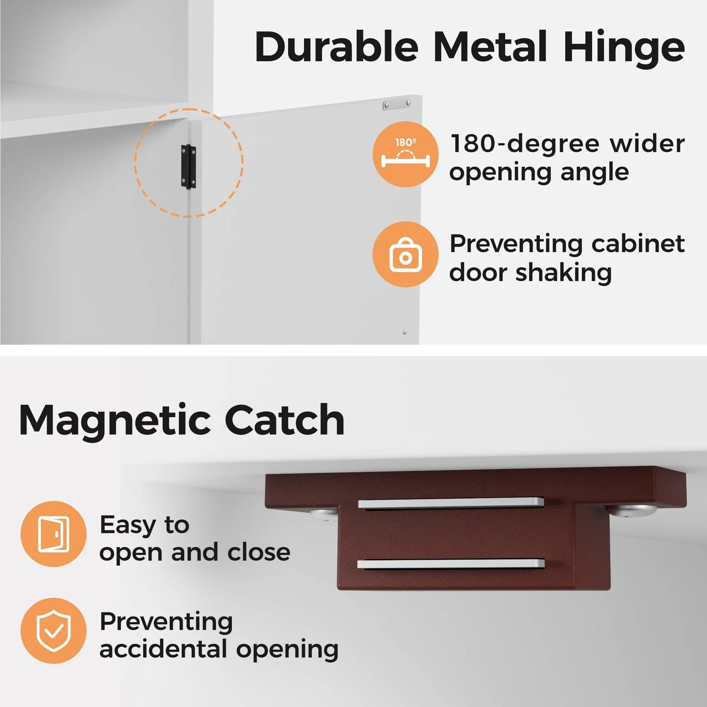 Farmhouse Nightstand With Charging Station And USB Ports