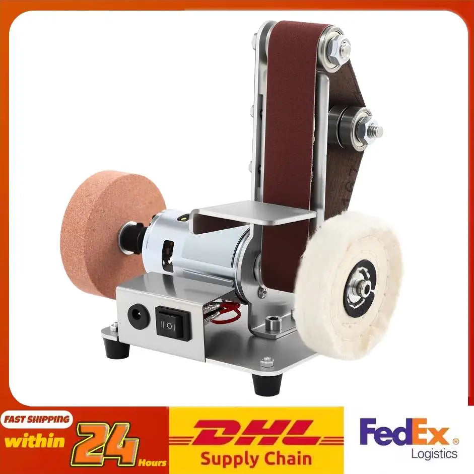 Mini Belt Sander 7 Speed Adjustable 4000 9000rpm DIY Woodworking