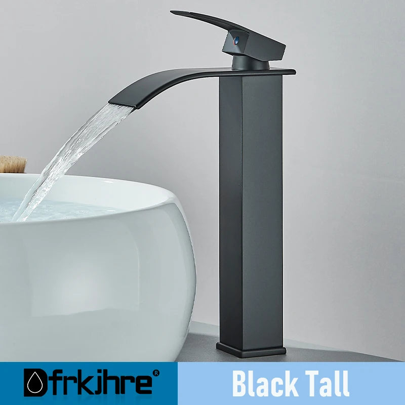 Dfrkjhre Copper Core Waterfall Basin Faucet Bathroom And Kitchen