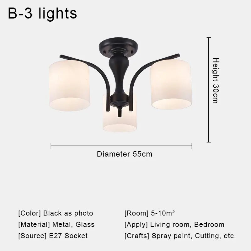 Owen Lyca Modern LED Chandelier Crystal Glass Shade