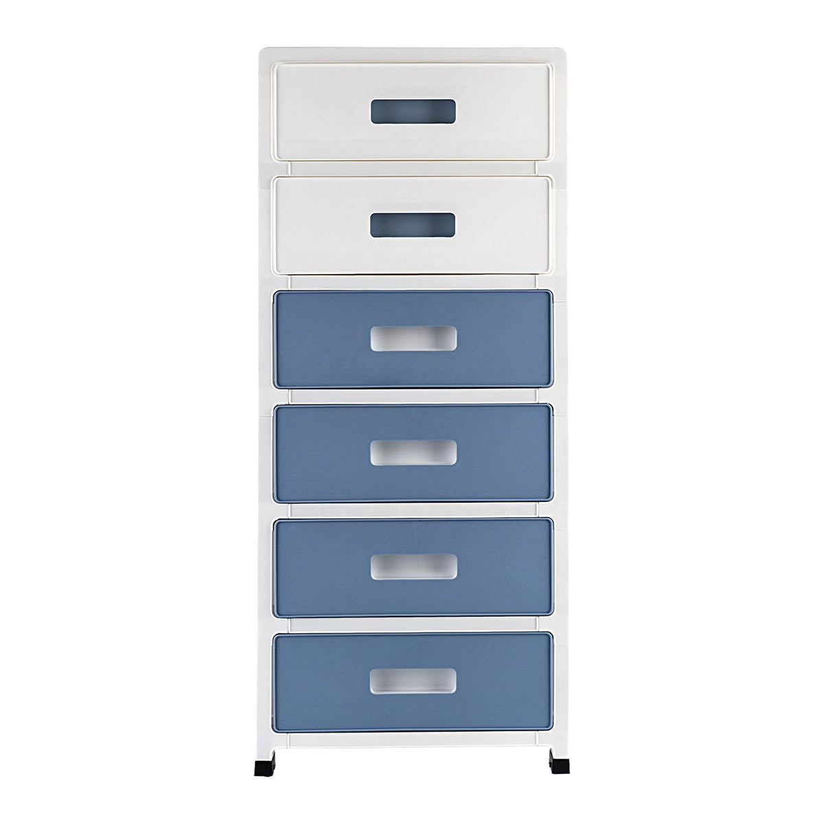 Bymaocar Six Drawer Plastic Storage Tower Organizer for Home Furniture