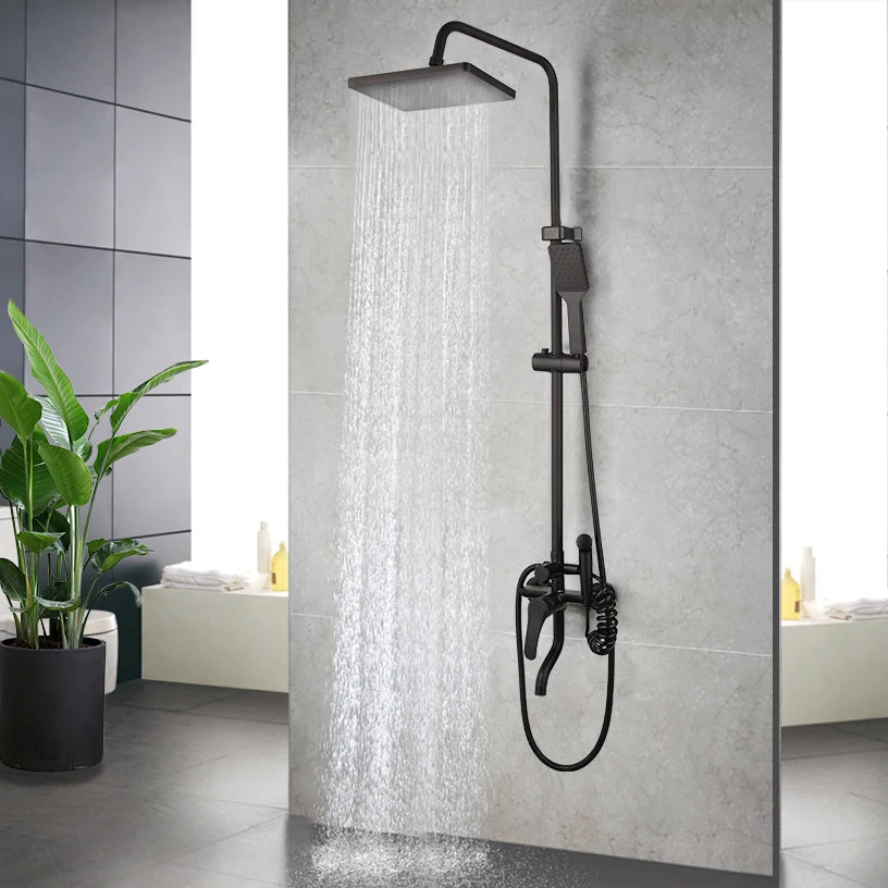 Sinlaku Bathroom Rainfall Shower Mixer Faucet System