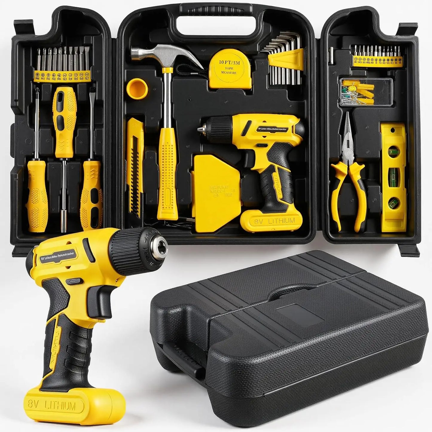 TLGREEN 101-Piece 8V USB Cordless Drill Driver Kit