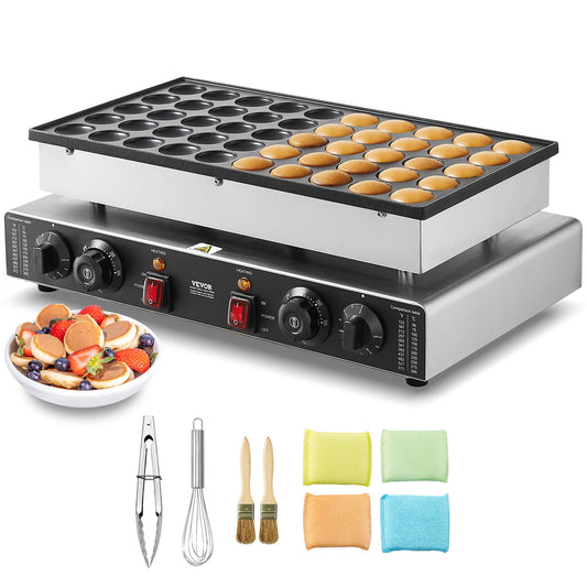 SucceBuy Mini Dutch Pancake Dorayaki Waffle Maker Dual Temp Control