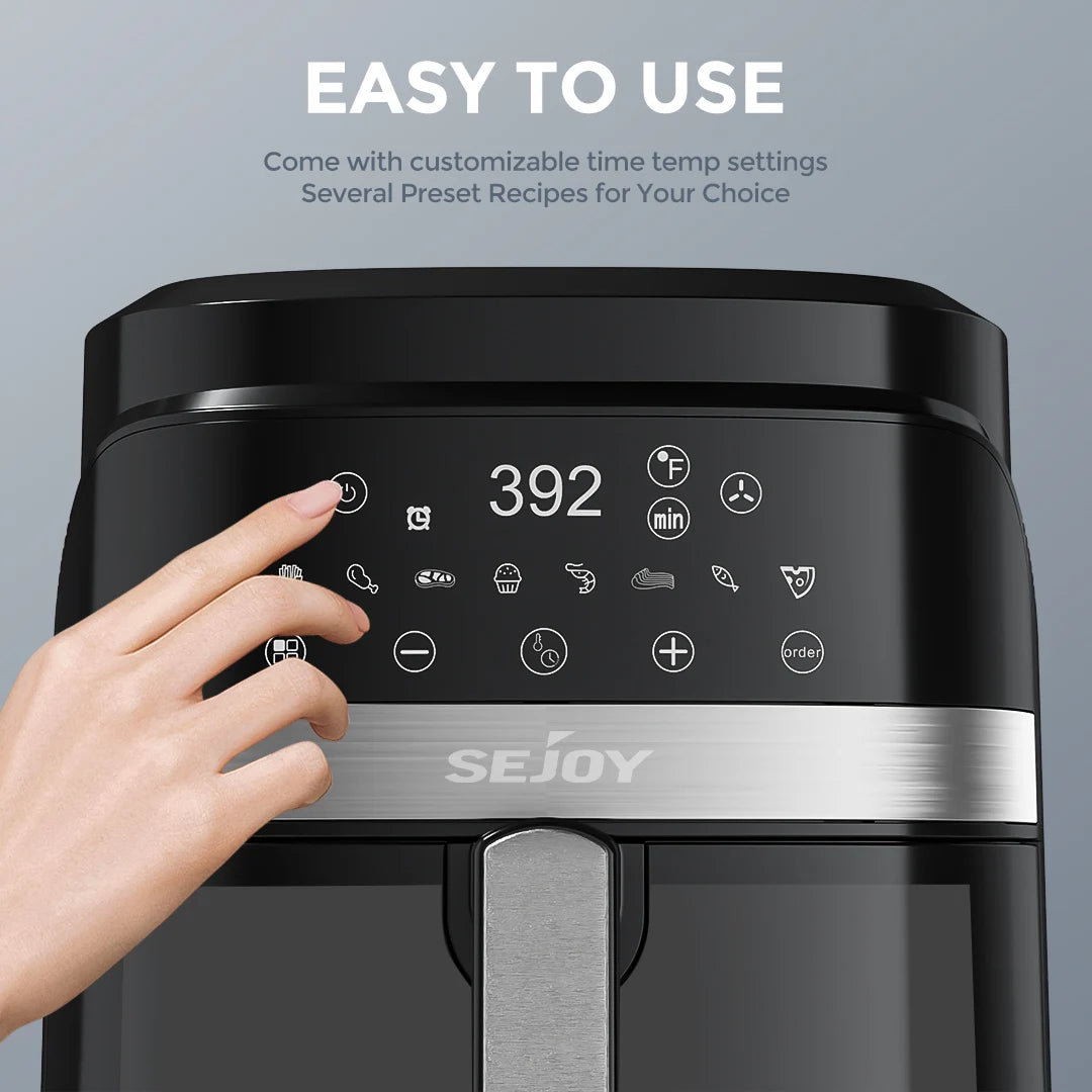 Sejoy 8-in-1 Air Fryer For Baking, Roasting And Frying