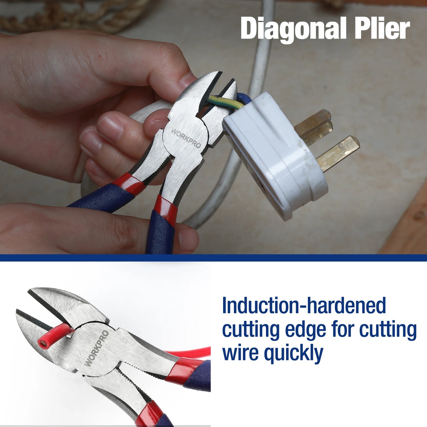 WORKPRO 7-Piece Pliers Set With Groove Joint And Long Nose