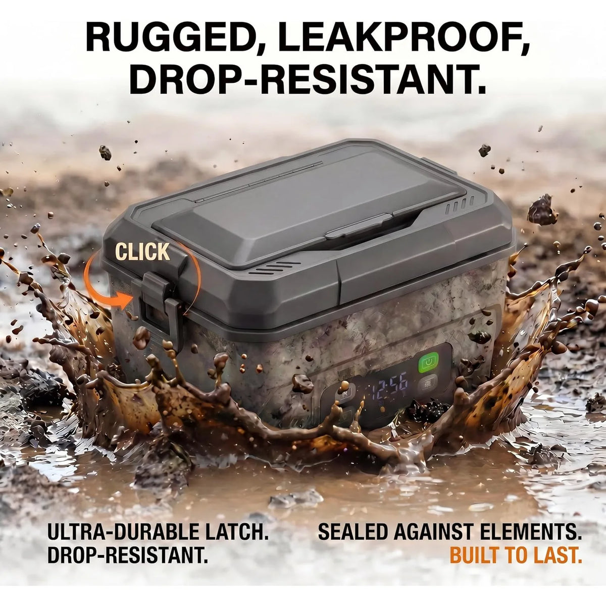 USB Rechargeable Electric Heating Lunch Box With Display Timer